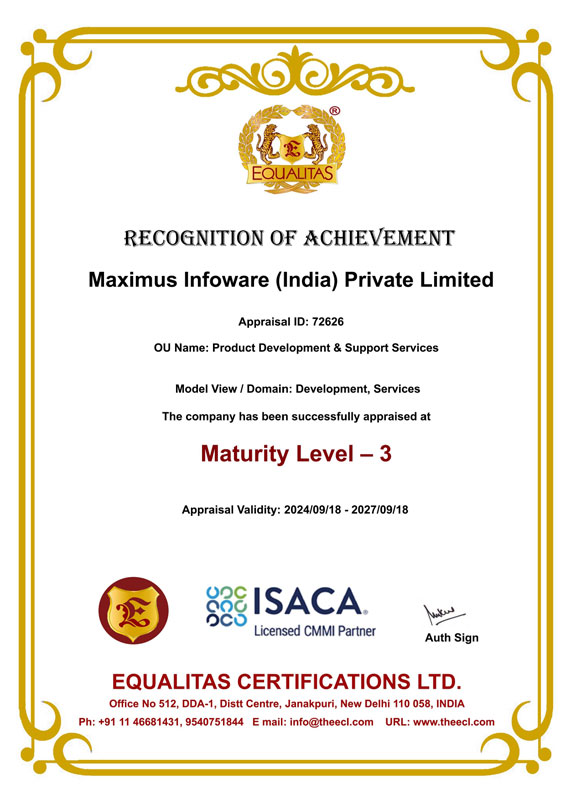 maximus infoware cmmi